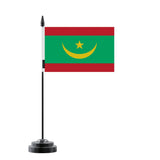 Drapeau de Table Mauritanie en Polyester - Pixelforma 