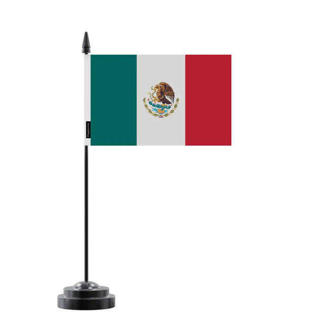 Drapeau de Table Mexique en Polyester - Pixelforma 