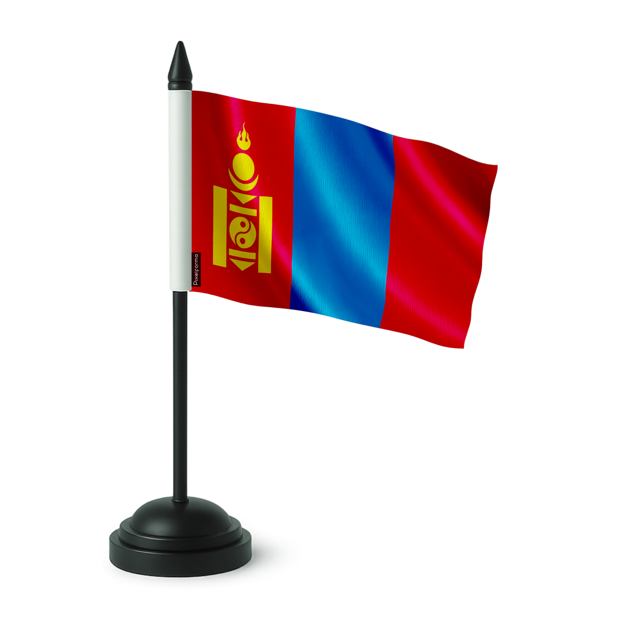 Drapeau de table mongolie en polyester - pixelforma