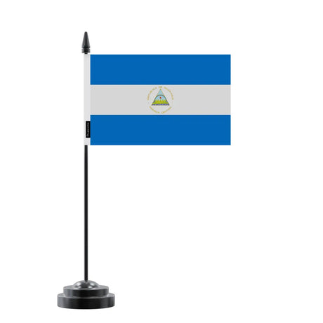 Drapeau de Table Nicaragua en Polyester - Pixelforma 