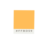 Drapeau de table orange clair en polyester - pixelforma