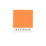 Drapeau de table orange en polyester - pixelforma