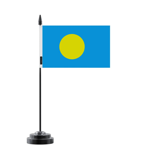 Drapeau de table palaos en polyester - pixelforma