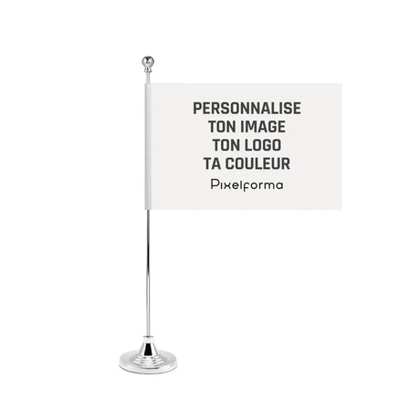 Drapeau de Table personnalisé Porte-drapeau de table - Pixelforma 