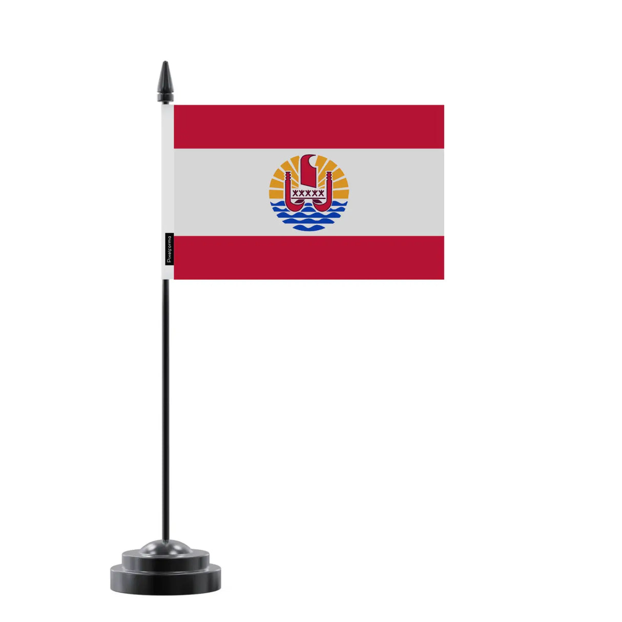 Drapeau de table polynésie française en polyester - pixelforma