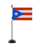 Drapeau de Table Porto Rico en Polyester - Pixelforma 