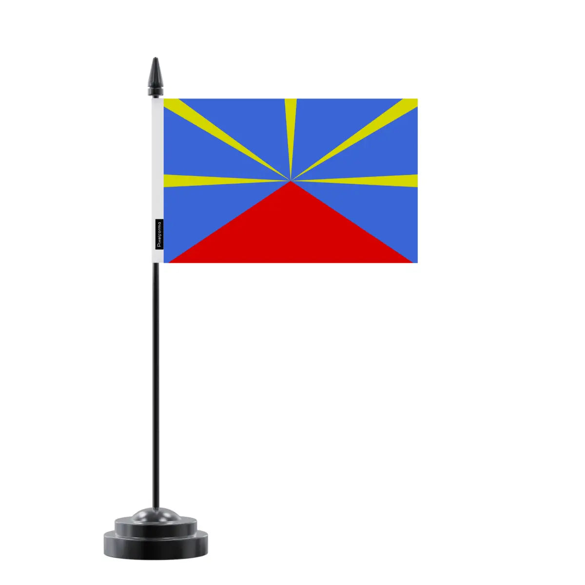 Drapeau de Table Réunion en Polyester - Pixelforma 