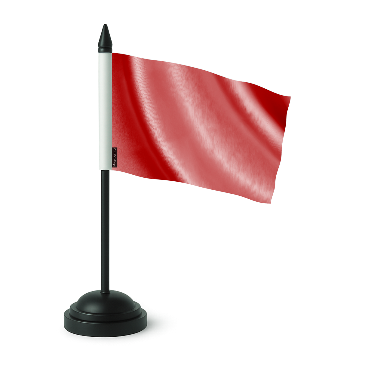 Drapeau de table rouge clair en polyester - pixelforma