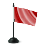 Drapeau de table rouge clair en polyester - pixelforma