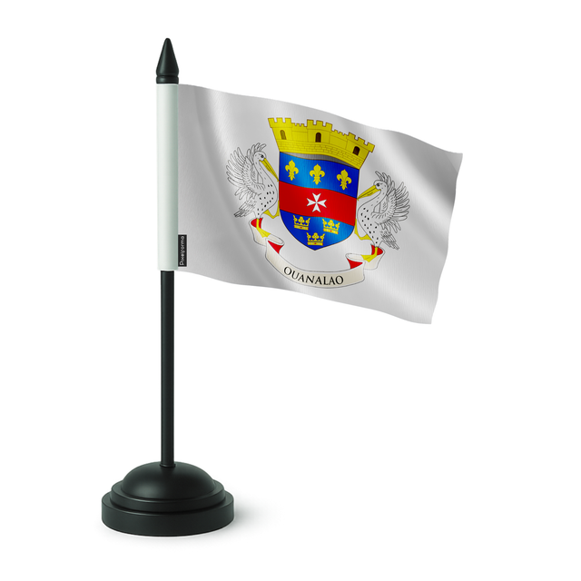 Drapeau de table saint-barthélemy en polyester - pixelforma