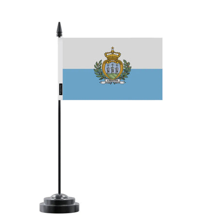 Drapeau de Table Saint-Marin en Polyester - Pixelforma 