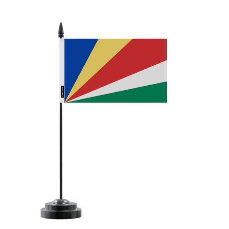 Drapeau de Table Seychelles en Polyester - Pixelforma 