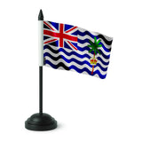 Drapeau de table territoire britannique polyester socle noir