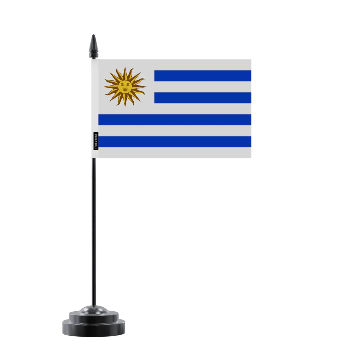 Drapeau de table uruguay en polyester - pixelforma