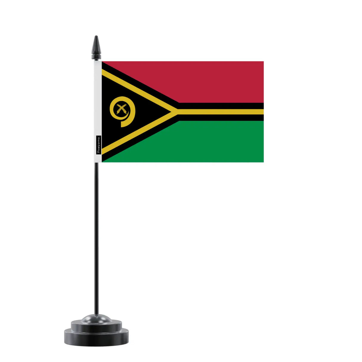 Drapeau de table vanuatu en polyester - pixelforma