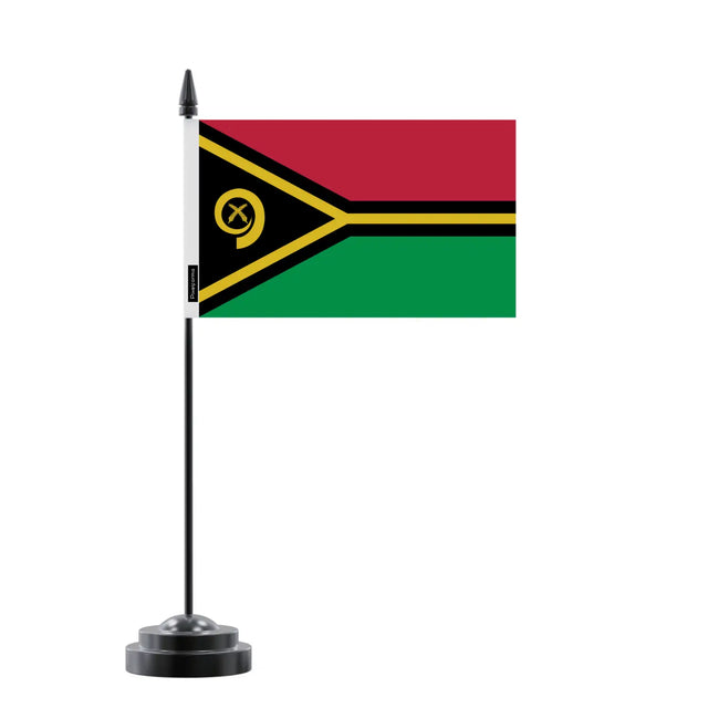 Drapeau de table vanuatu en polyester - pixelforma
