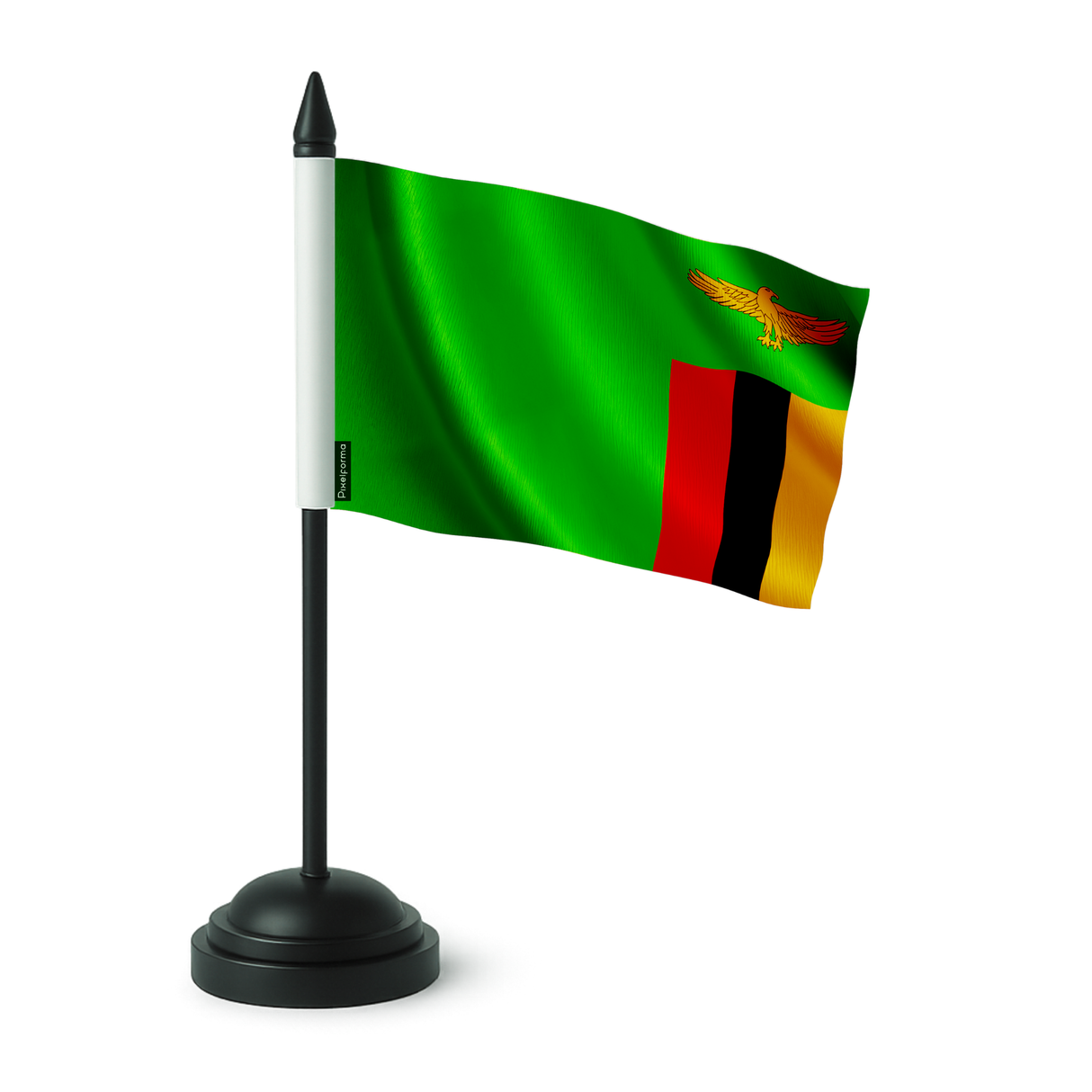 Drapeau de table zambie en polyester - pixelforma