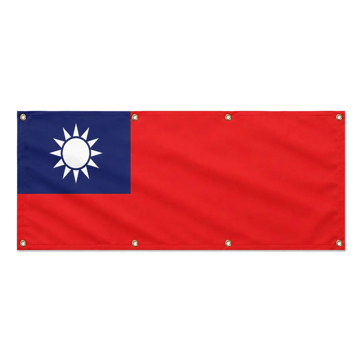 Drapeau taïwan polyester résistant avec œillets renforcés