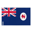 Drapeau tasmanie polyester résistant œillets à gauche