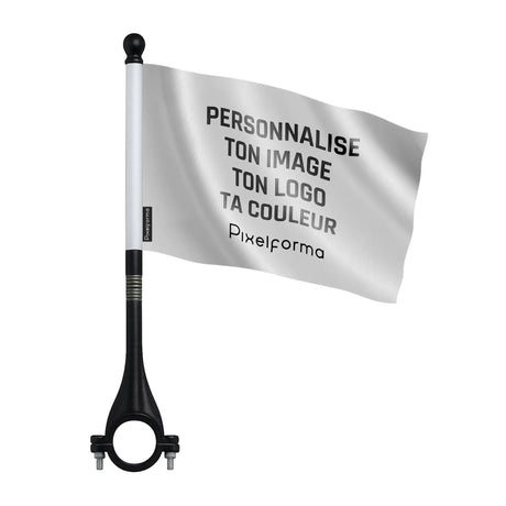 Drapeau vélo france polyester résistant aux éléments extérieurs