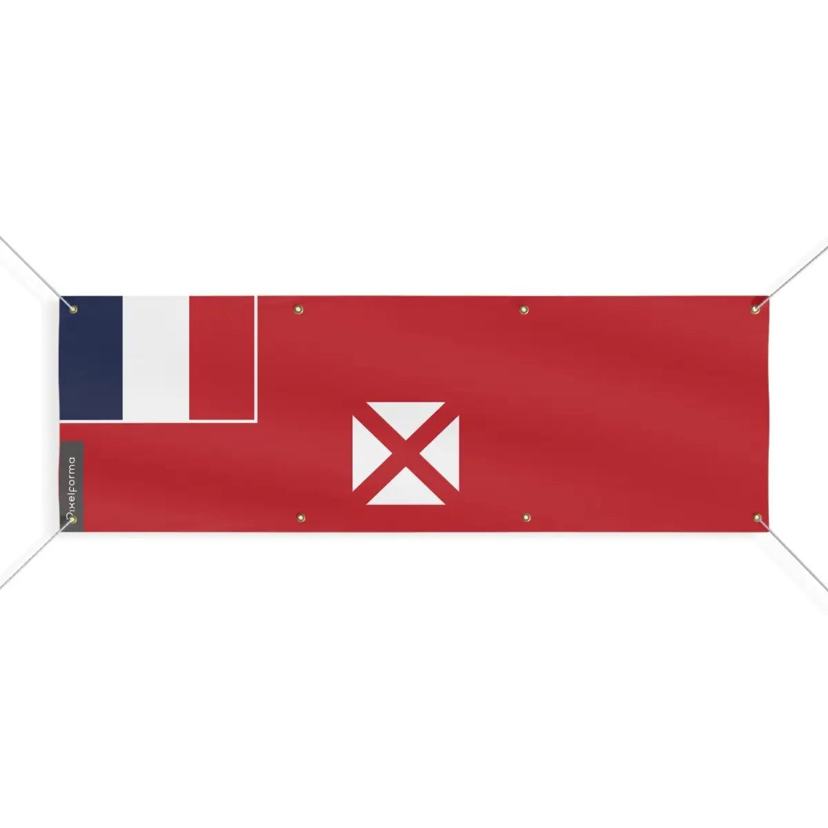 Drapeau de Wallis-et-Futuna 8 Oeillets en Plusieurs Tailles (L) - Pixelforma 