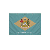 Drapeau du Delaware format S en polyester avec dix œillets