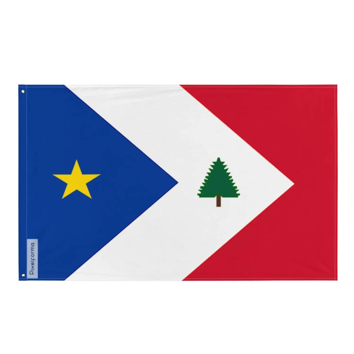 Drapeau des acadiens de nouvelle-angleterre plusieurs tailles en polyester - pixelforma