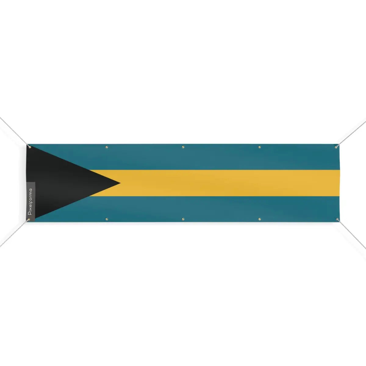 Drapeau des Bahamas 10 Oeillets en Plusieurs Tailles (XL) - Pixelforma 