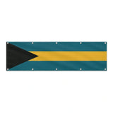 Drapeau des Bahamas grand format XL en polyester avec dix œillets