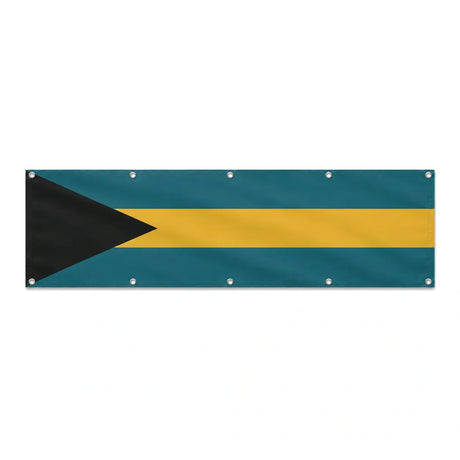 Drapeau des Bahamas grand format XL en polyester avec dix œillets