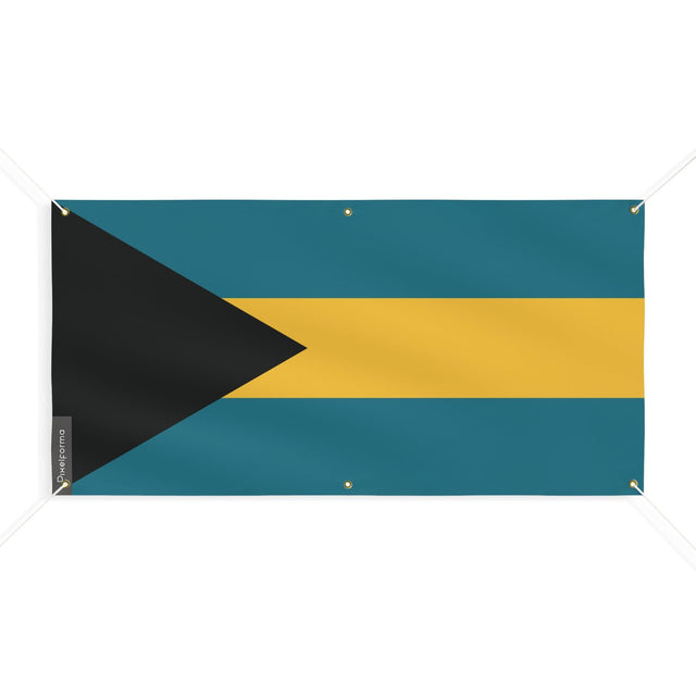 Drapeau des Bahamas 6 Oeillets en plusieurs tailles - Pixelforma 
