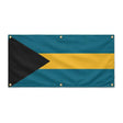 Drapeau bahamas en polyester résistant avec œillets robustes