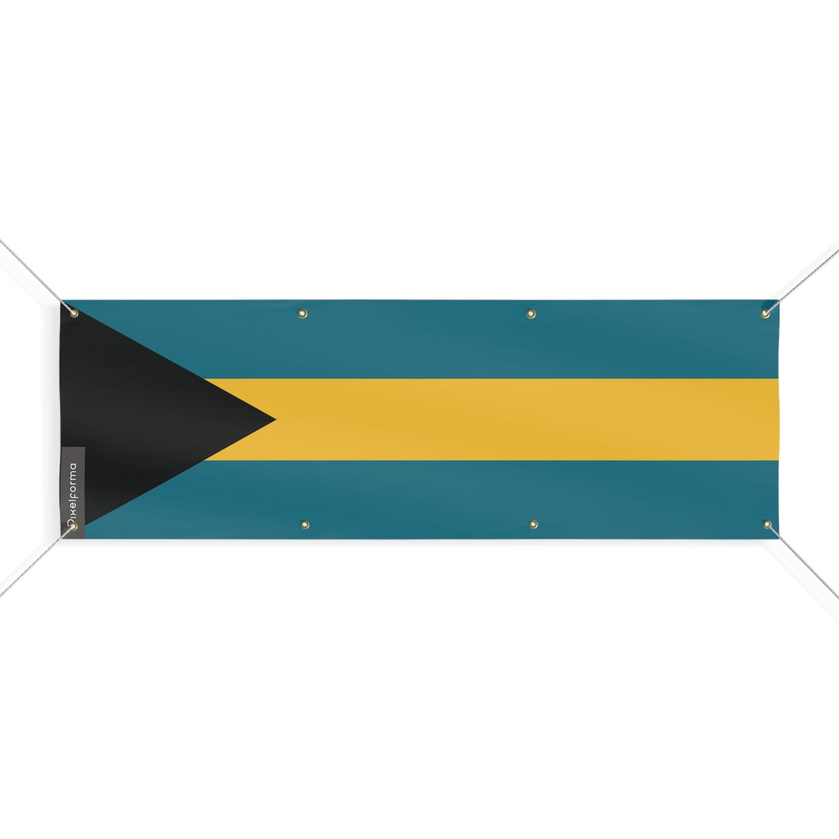 Drapeau des Bahamas 8 Oeillets en plusieurs tailles - Pixelforma 