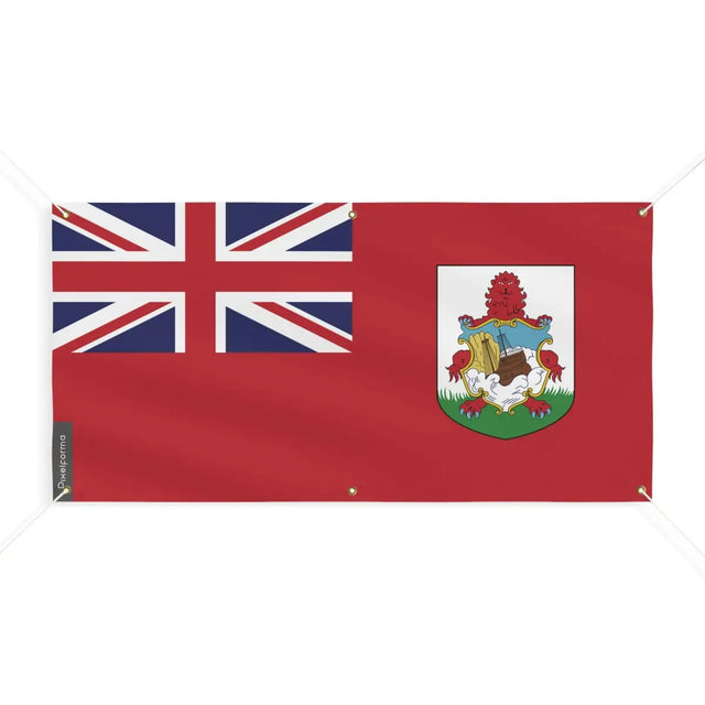 Drapeau des Bermudes 6 Oeillets en Plusieurs Tailles (M) - Pixelforma 