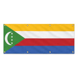 Drapeau comores en polyester résistant à l’extérieur