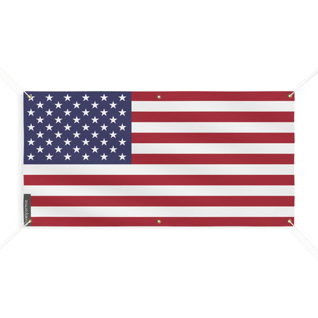 Drapeau des États-Unis 6 Oeillets en plusieurs tailles - Pixelforma 