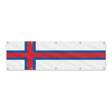 Drapeau des îles Féroé grand format XL en polyester avec dix œillets