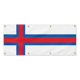 Drapeau îles féroé polyester résistant aux intempéries