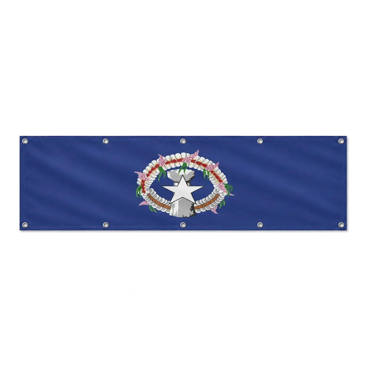 Drapeau des Îles Mariannes du Nord grand format XL en polyester avec dix œillets
