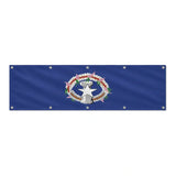 Drapeau des Îles Mariannes du Nord grand format XL en polyester avec dix œillets