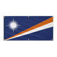 Drapeau îles marshall polyester résistant usage extérieur