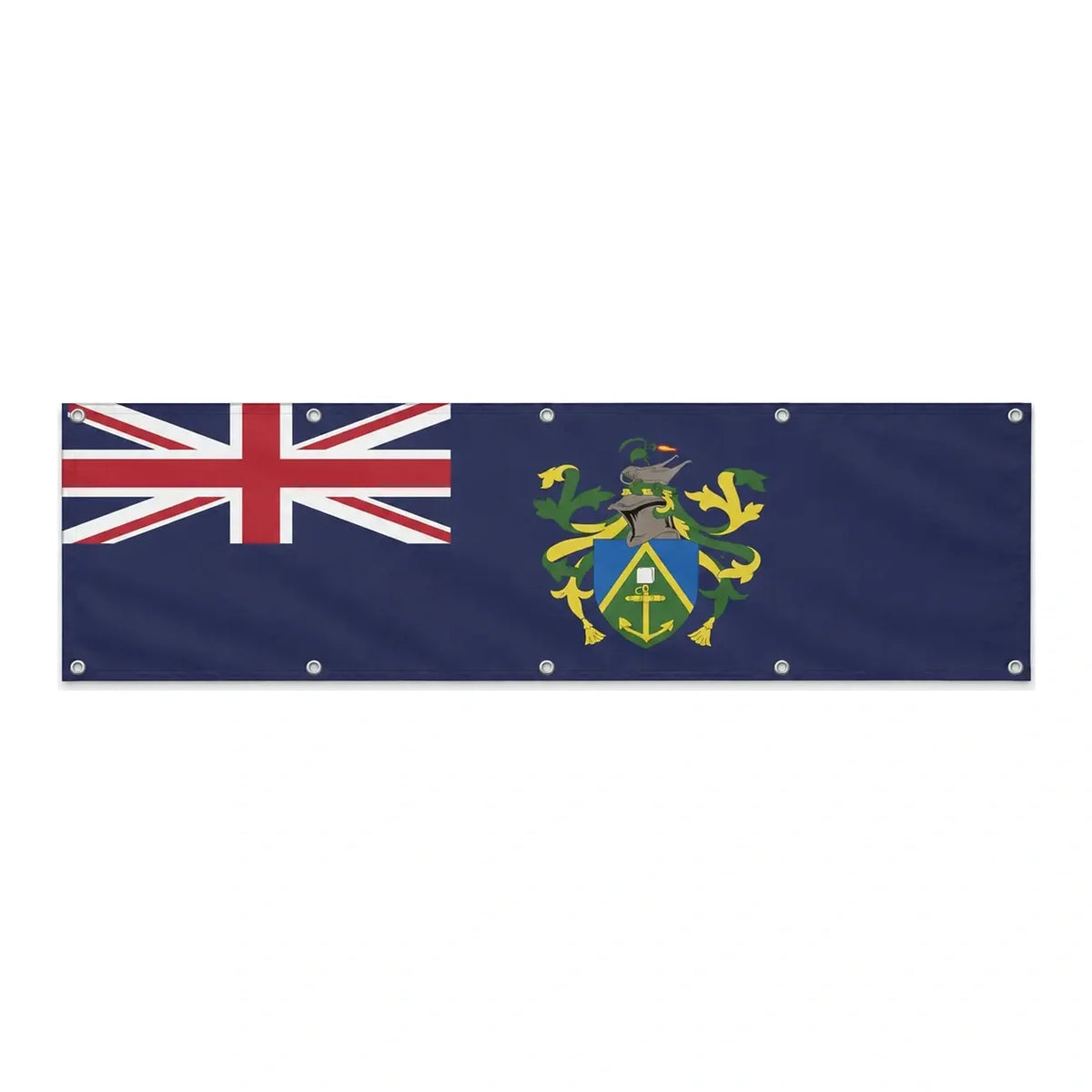 Drapeau des îles Pitcairn grand format XL en polyester avec dix œillets
