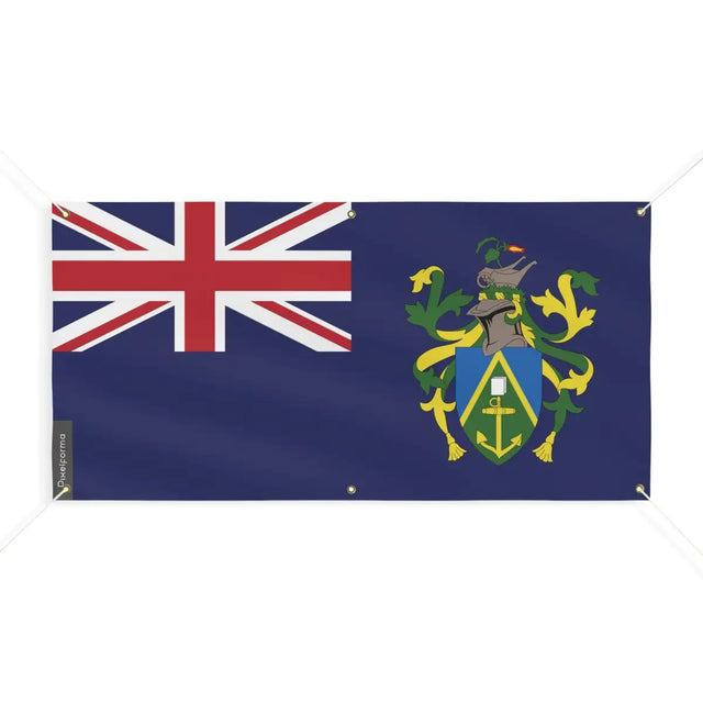 Drapeau des îles Pitcairn 6 Oeillets en Plusieurs Tailles (M) - Pixelforma 