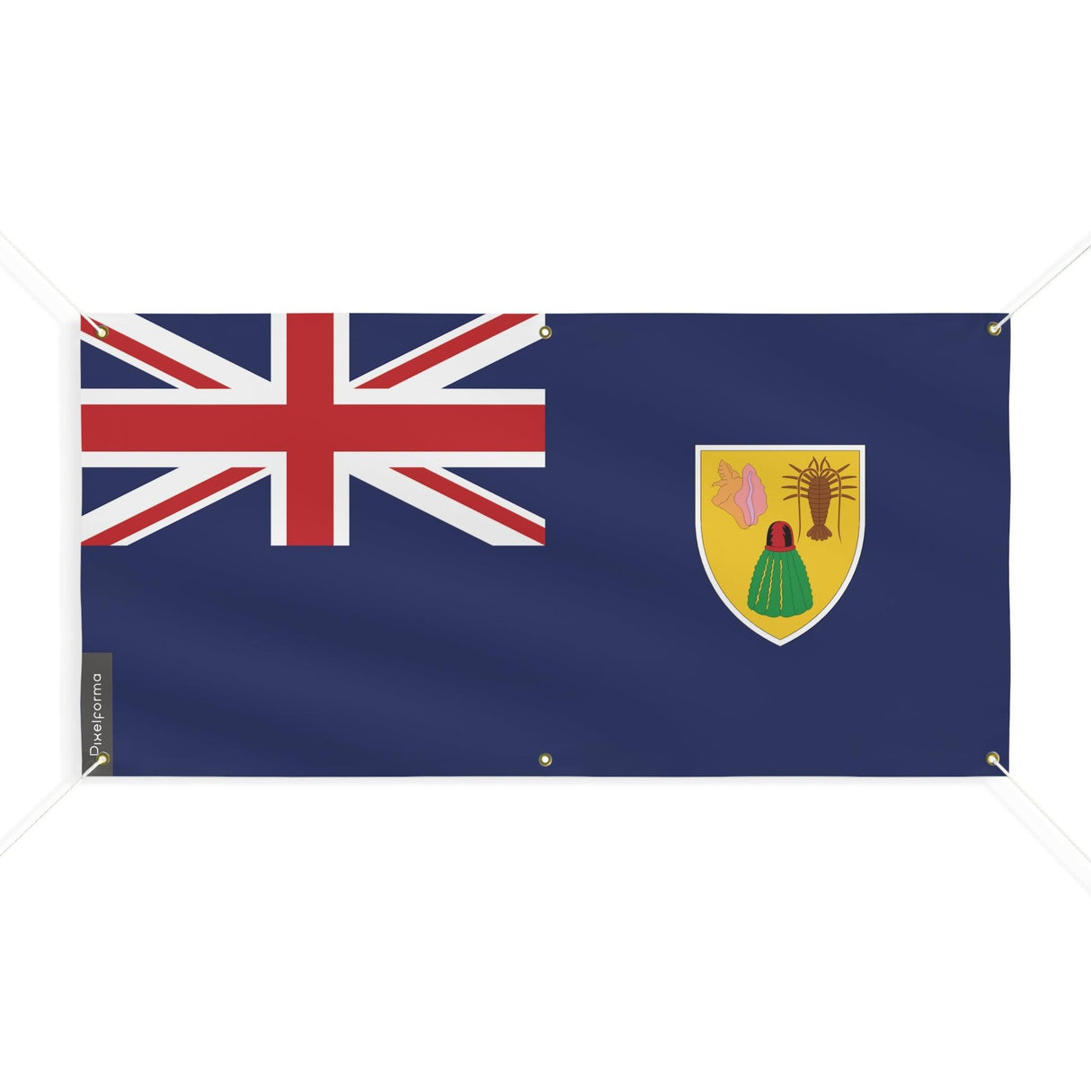 Drapeau des Îles Turques-et-Caïques 6 Oeillets en plusieurs tailles - Pixelforma 