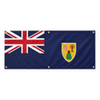 Drapeau îles turques-et-caïques polyester résistant