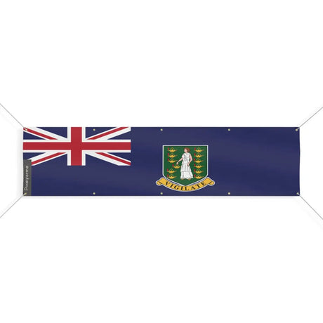 Drapeau des îles Vierges britanniques 10 Oeillets en Plusieurs Tailles (XL) - Pixelforma 