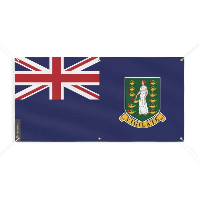 Drapeau des îles Vierges britanniques 6 Oeillets en Plusieurs Tailles (M) - Pixelforma 