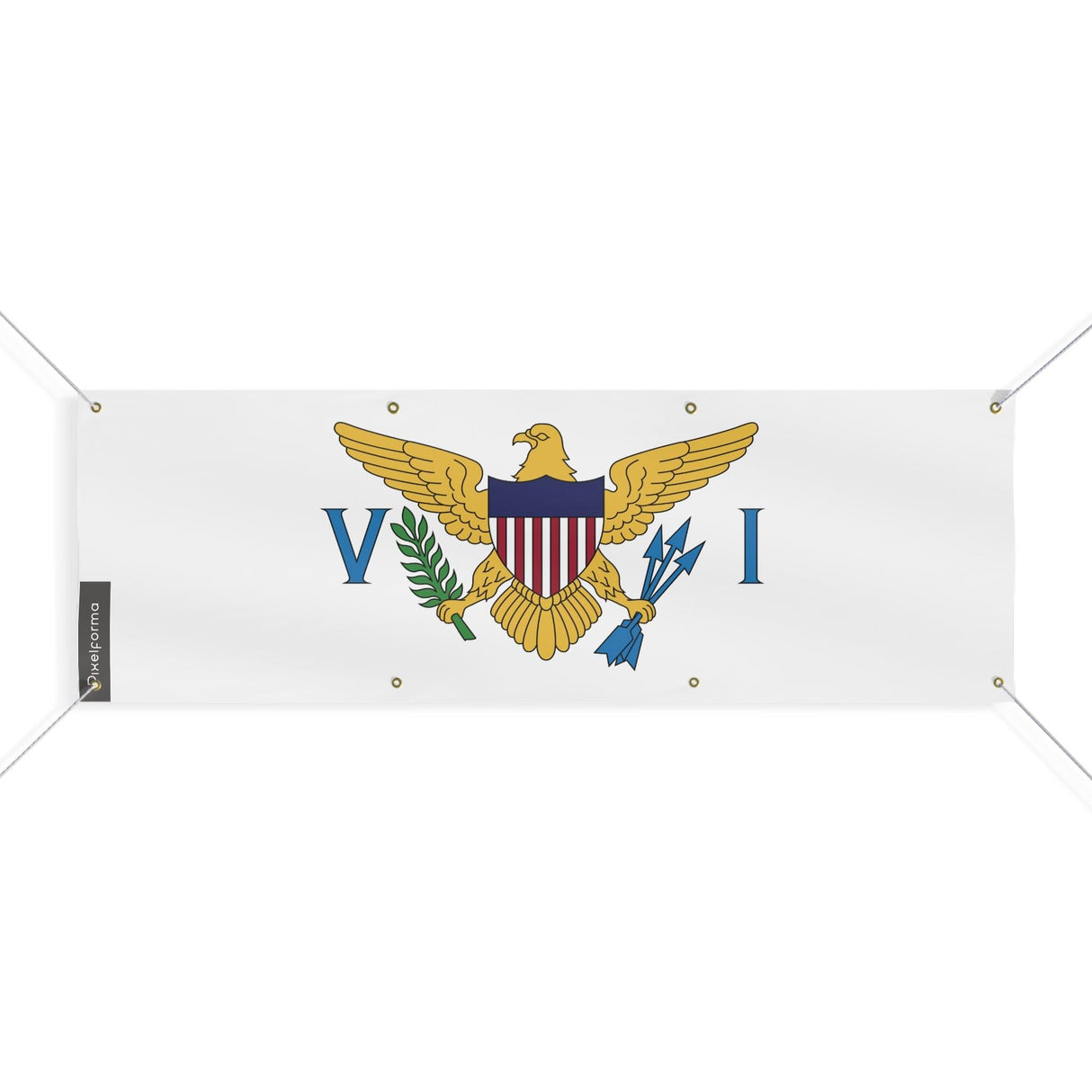 Drapeau des Îles Vierges des États-Unis 8 Oeillets en plusieurs tailles - Pixelforma