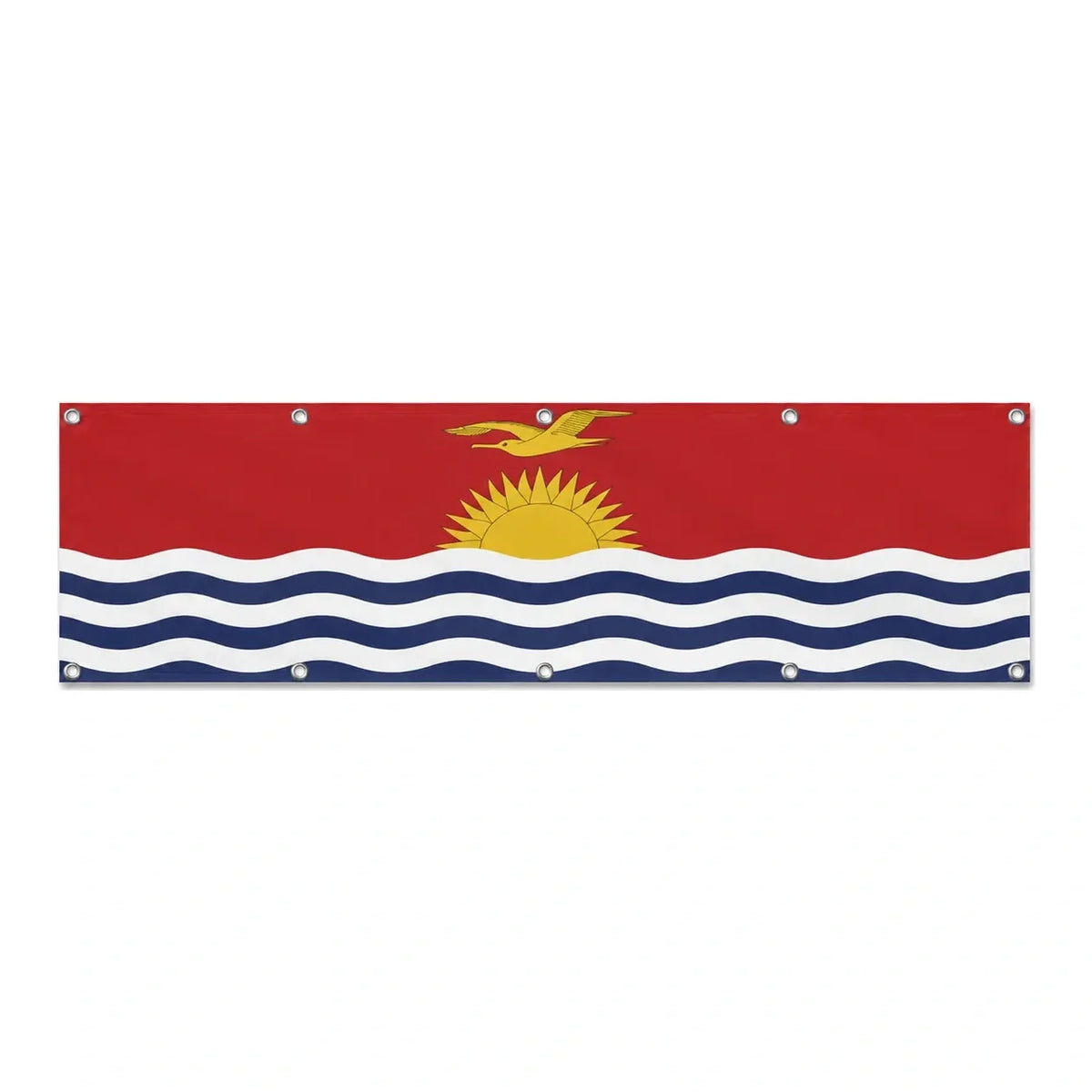 Drapeau des Kiribati grand format XL en polyester avec dix œillets