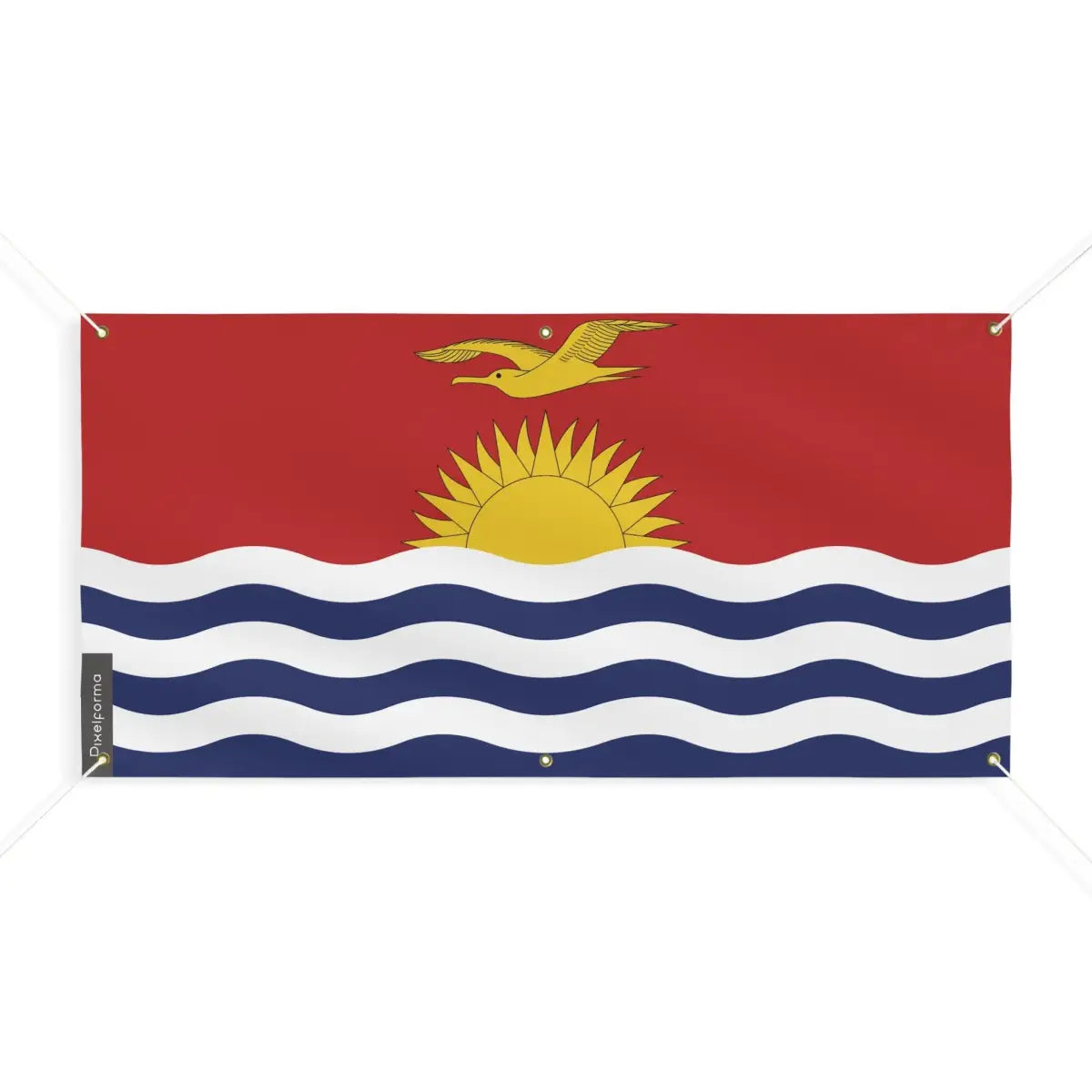 Drapeau des kiribati 6 oeillets en plusieurs tailles (m) - pixelforma